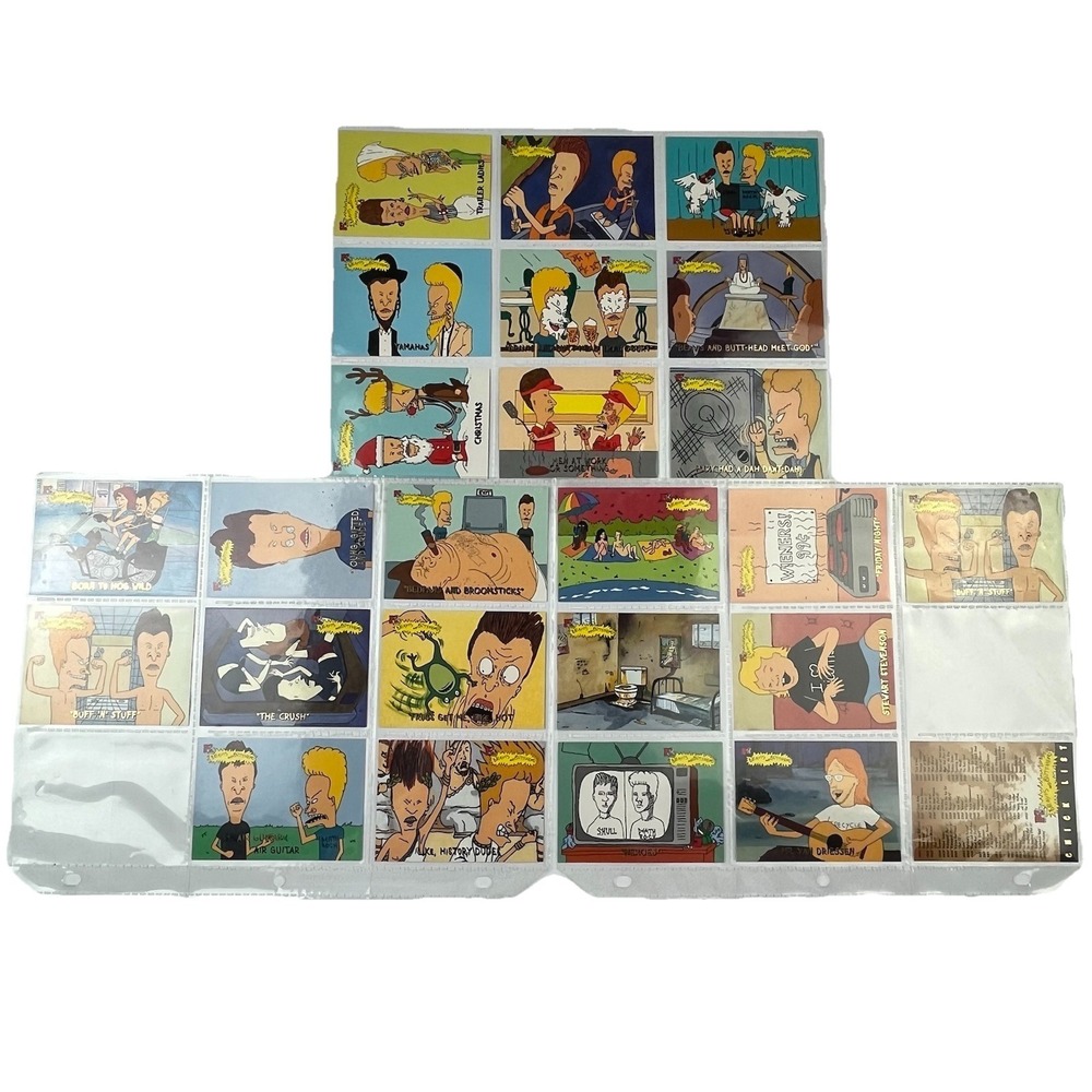 Beavis & Butthead 1994 MTV Lot Of 25 Fleer Ultra Trading Cards + Chick List Rare